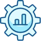 Bar chart inside a gear